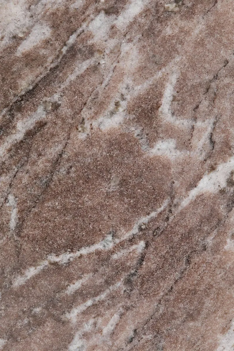 Giselda - Tavolo da pranzo rotondo in pietra naturale e legno di mango Ø100 Ø120 Ø140