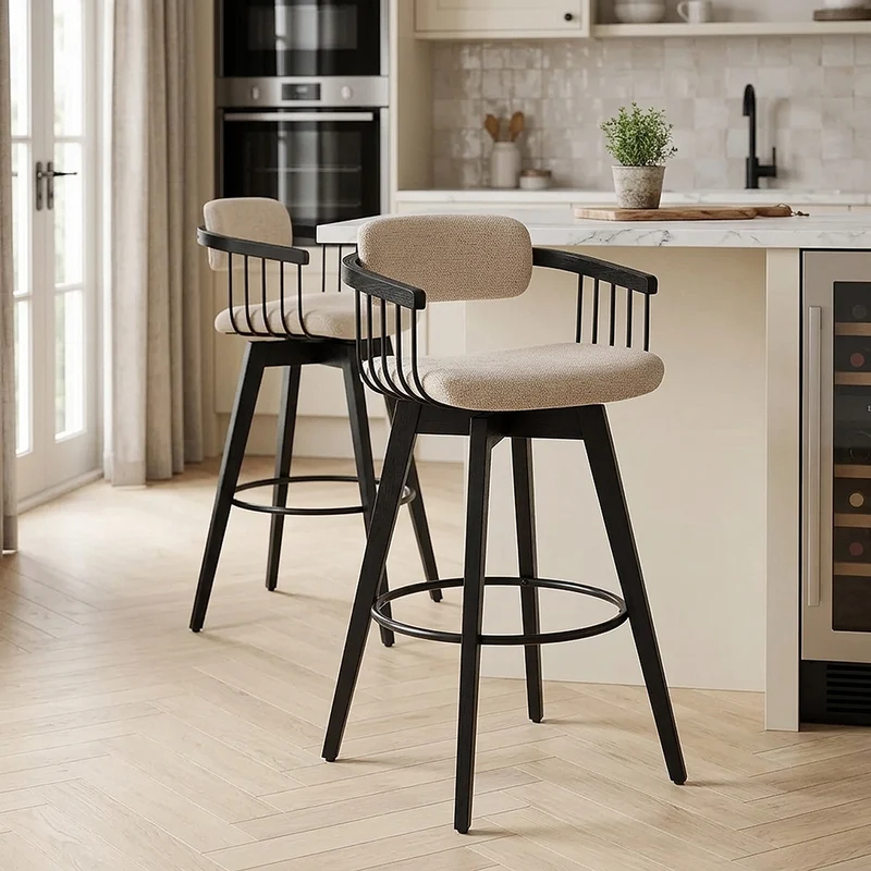 Sgabello Tessuto - Electra Crema