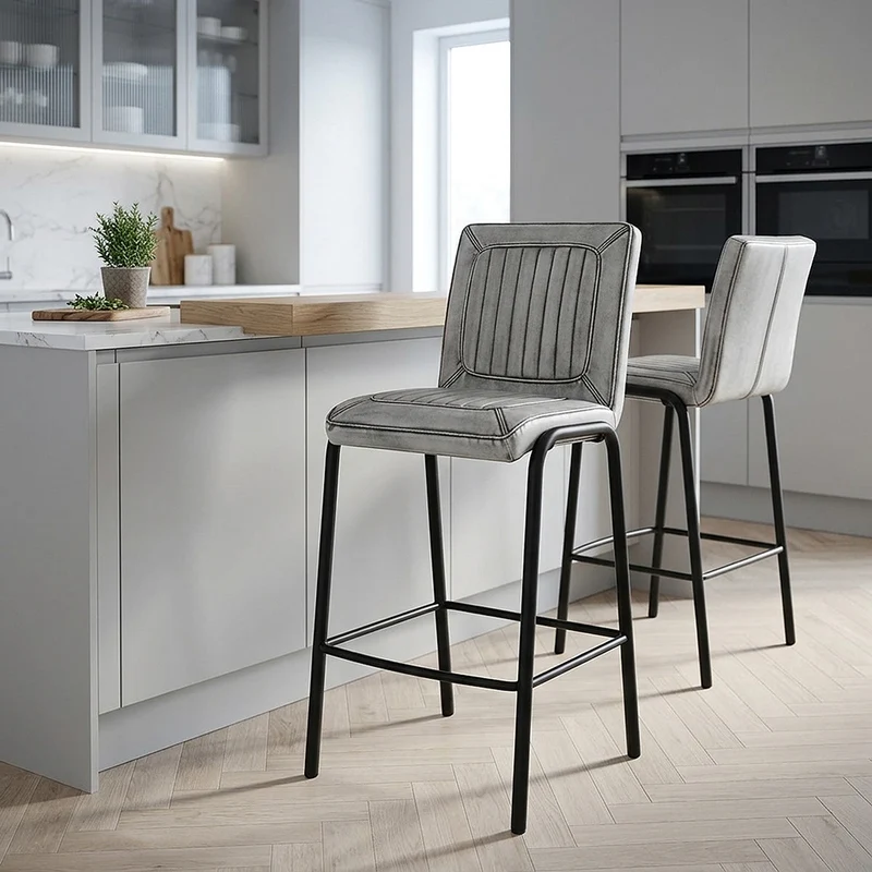 Sgabello Ecopelle - Osprey Bianco