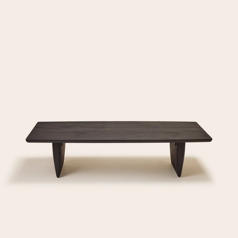 Table basse LORRI teck recyclé noir