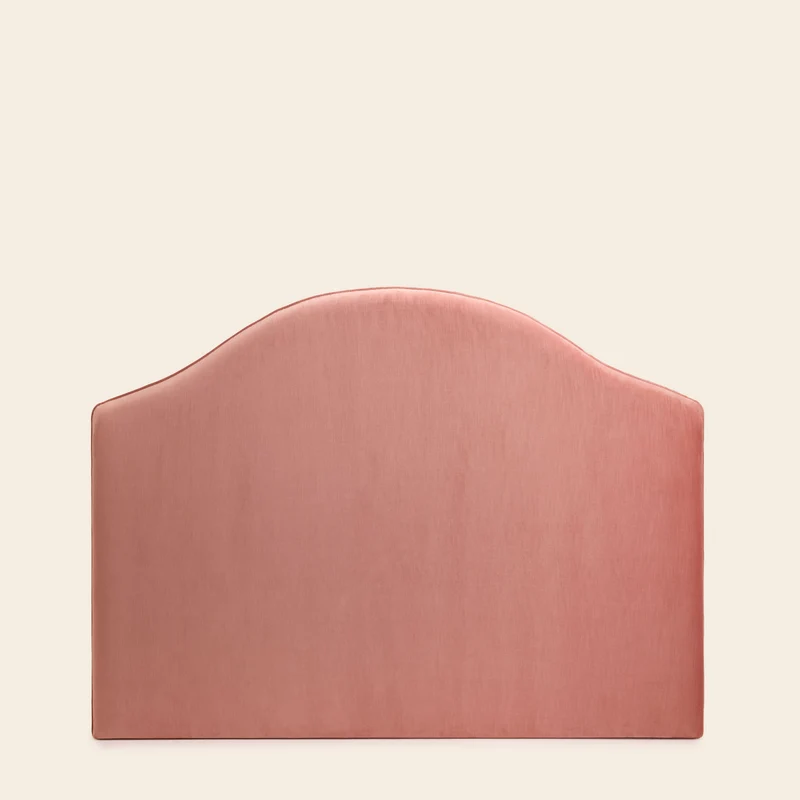 Tête de lit tapissée CEPHEE dalila pêche rosé
