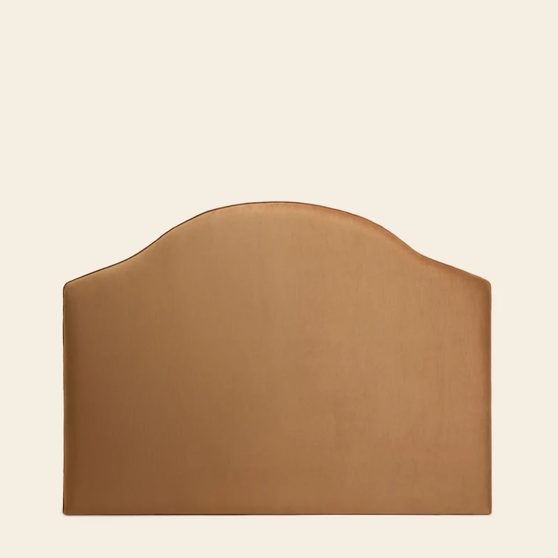 Tête de lit tapissée CEPHEE dalila camel doré
