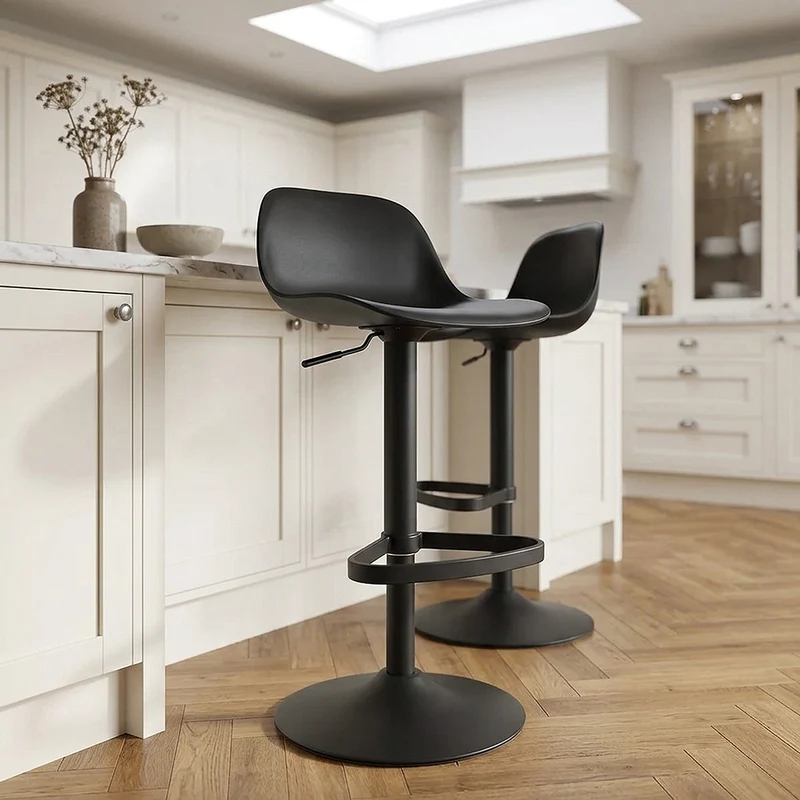 Sgabello Bar - Nero Nero