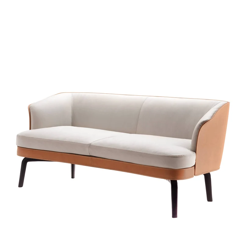 Leather Sofa NIVOLA by Roberto Lazzeroni for Poltrona Frau