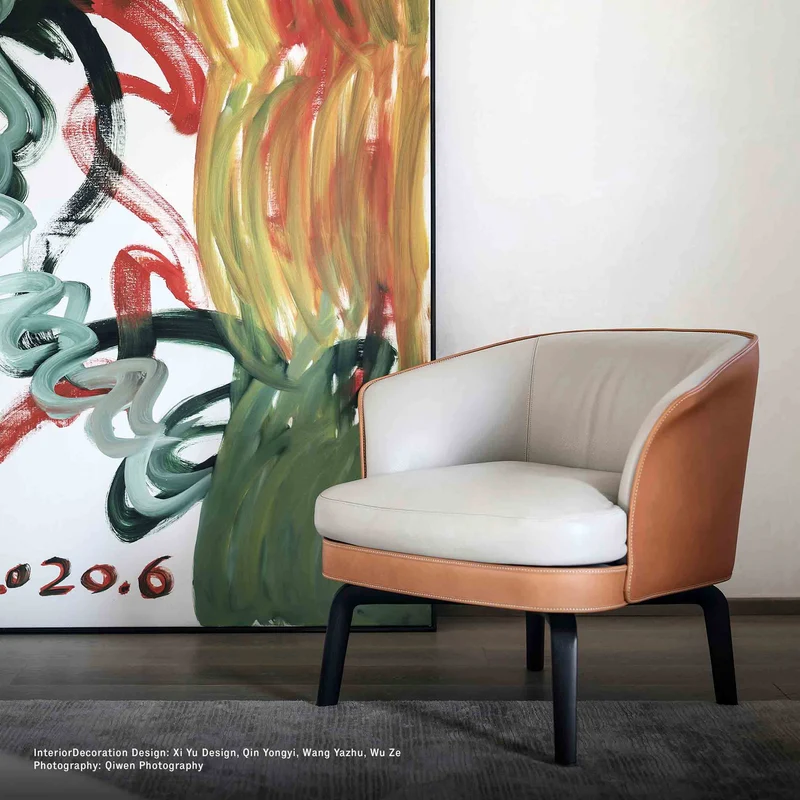 Leather Armchair NIVOLA by Roberto Lazzeroni for Poltrona Frau