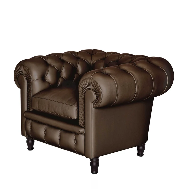 Leather Armchair CHESTER by Renzo Frau for Poltrona Frau