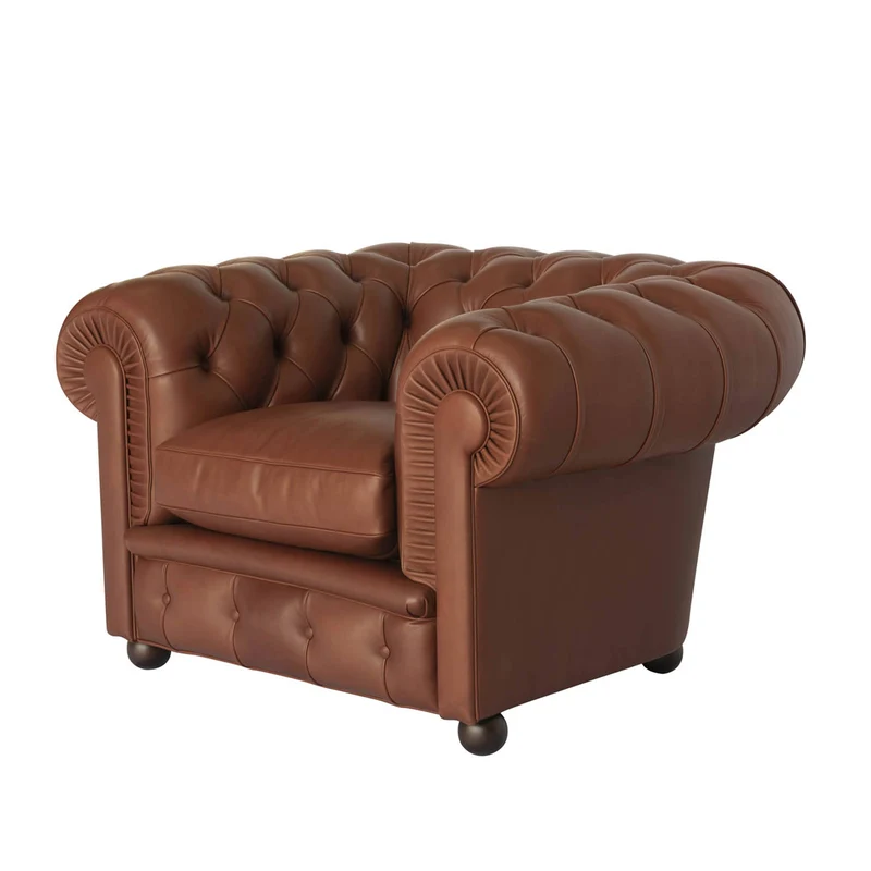 Leather Armchair CHESTER by Renzo Frau for Poltrona Frau