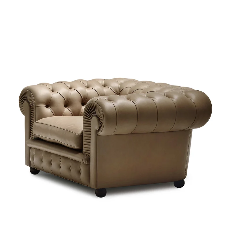 Leather Armchair CHESTER ONE by Renzo Frau for Poltrona Frau