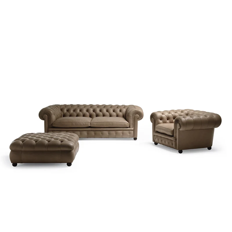 Leather Armchair CHESTER ONE by Renzo Frau for Poltrona Frau