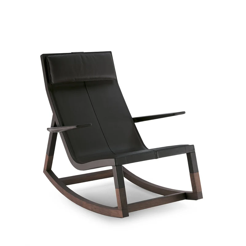 Rocking Armchair DON'DO by Jean-Marie Massaud for Poltrona Frau