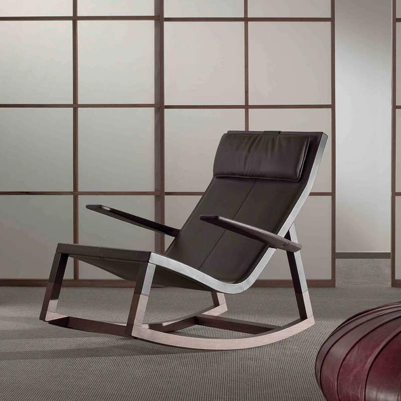 Rocking Armchair DON'DO by Jean-Marie Massaud for Poltrona Frau
