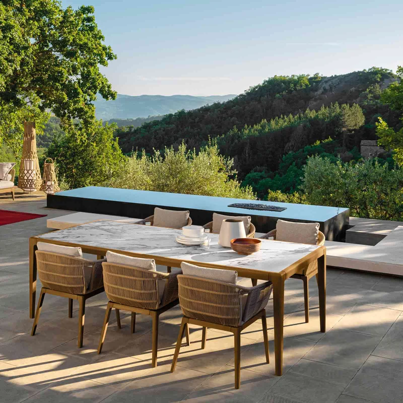 Outdoor Dining Chair CRUISE Teak by Ludovica + Roberto Palomba for Talenti