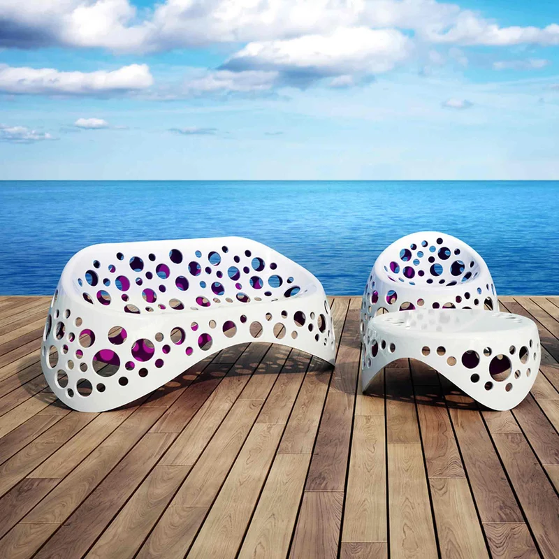 Armchair MOSS Set of Two by Giancarlo Zema for Giovannetti