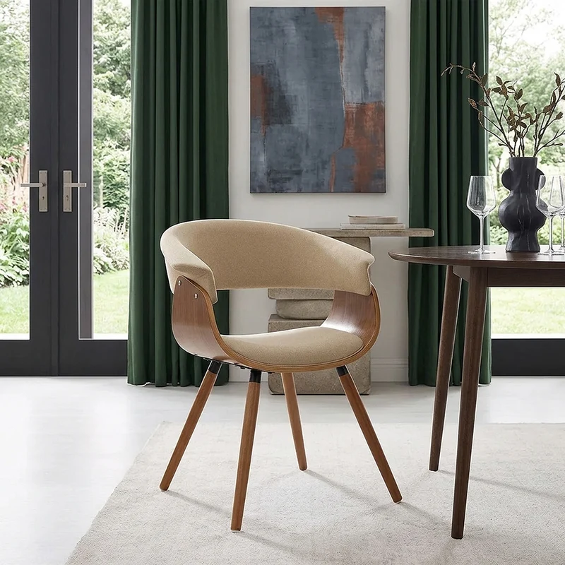 Sedia Tessuto Legno - Grafton Crema