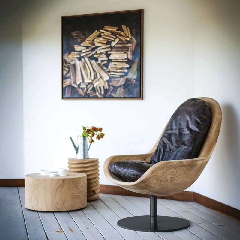 Cedar Wood Armchair CREUS by Pininfarina for Riva 1920