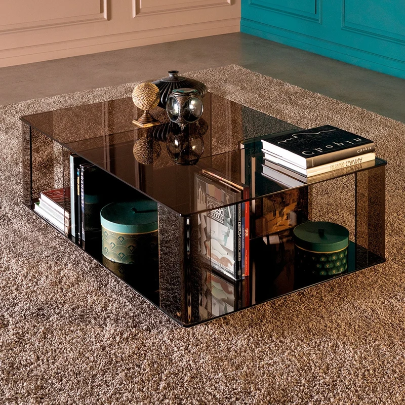Dedalo Glass Coffee Table by Tonin Casa