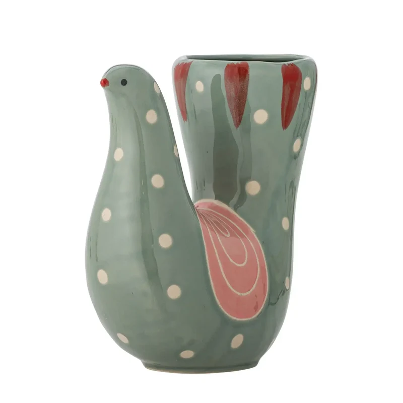 Vaas aardewerk groen Trudy