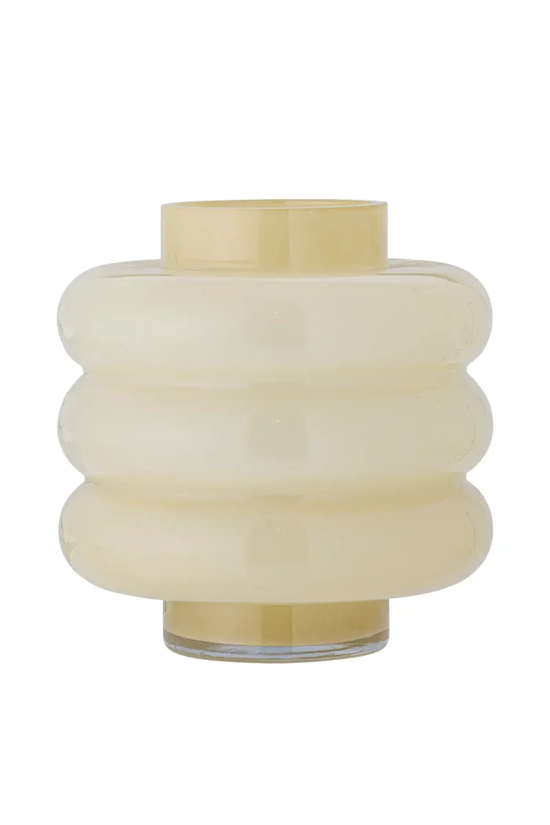 Vaas glas geel Sahara 22cm