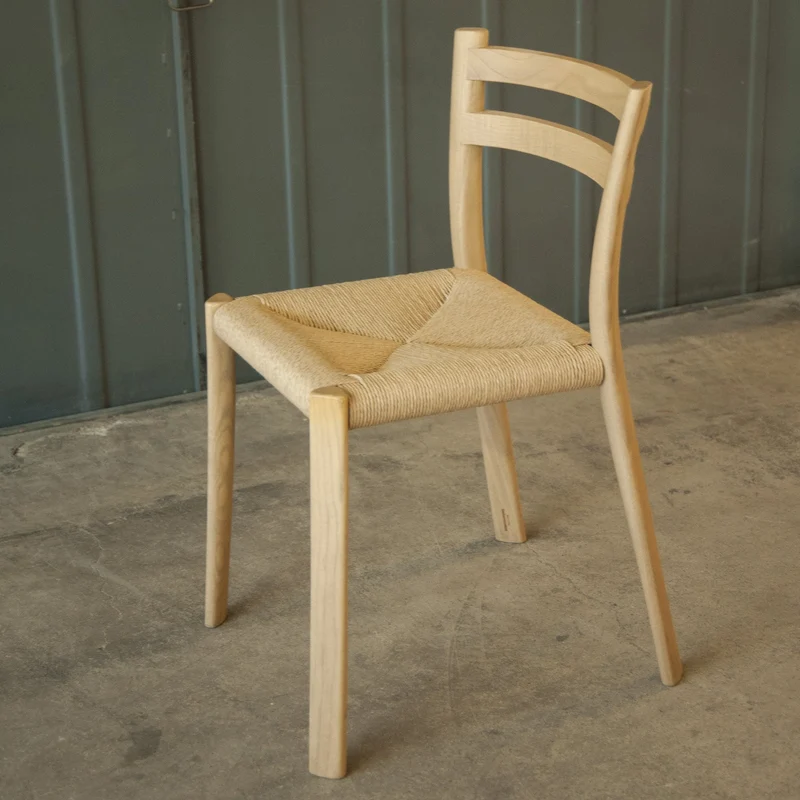 Ash Wood Chair BURI - Natural - by Mario Scairato