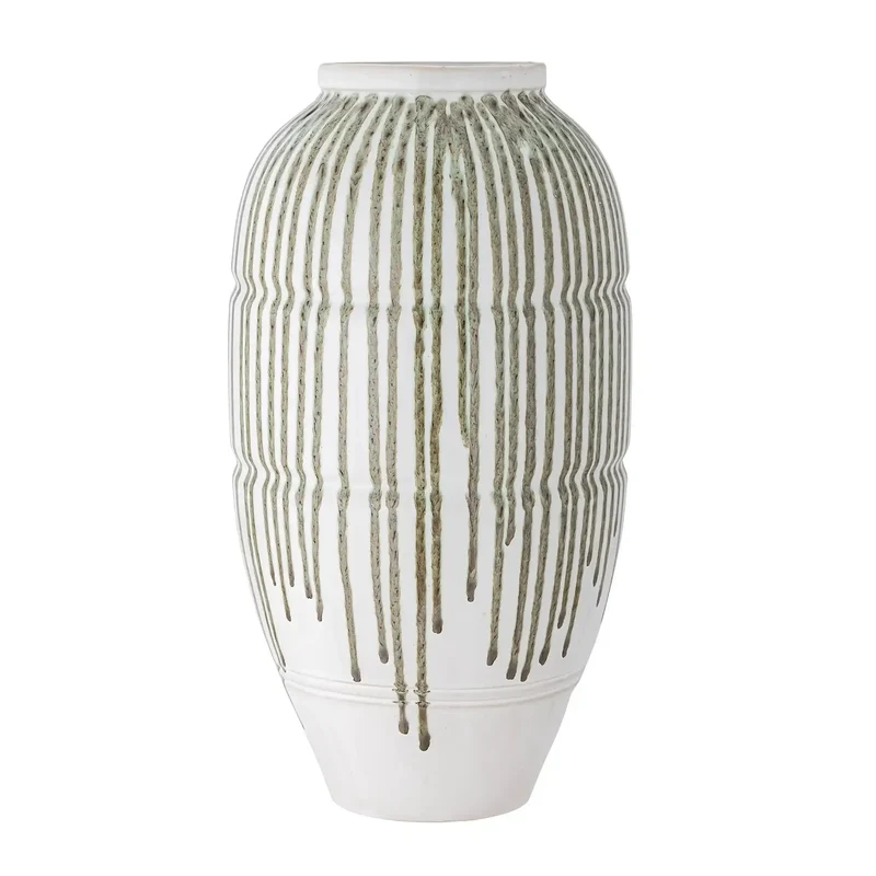 Vaas aardewerk groen Scarlet 25cm