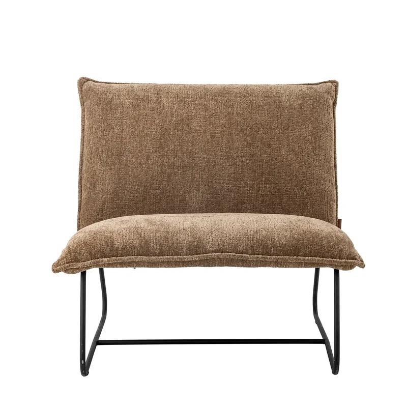 Lounge fauteuil gerecycled polyester bruin Cape