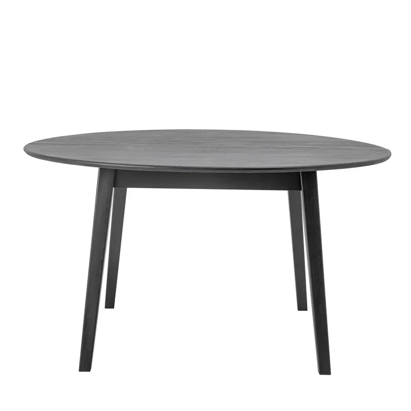 Eettafel eiken zwart rond Peron