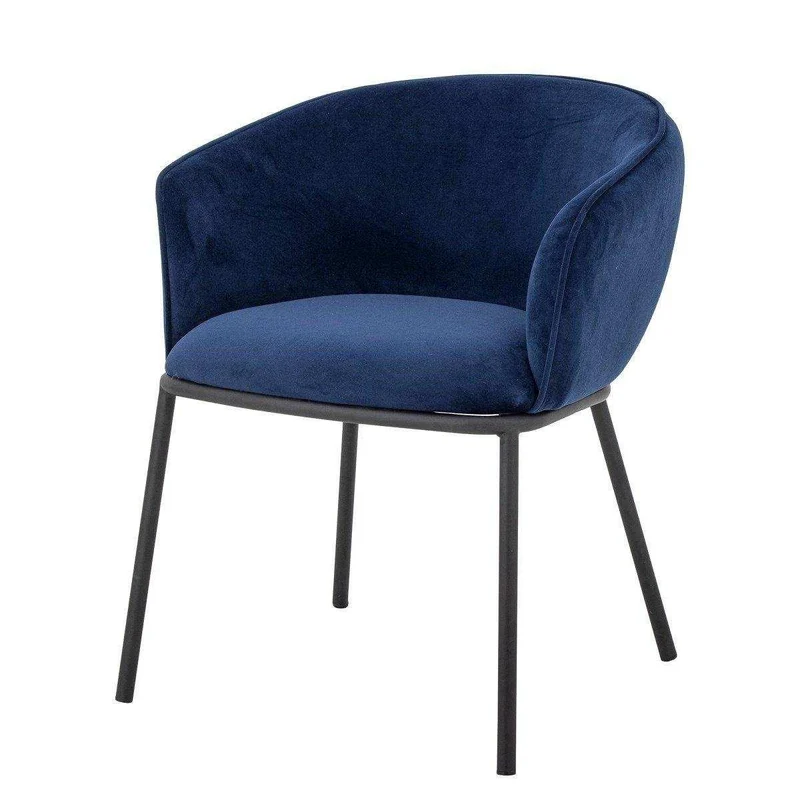 Cortone eetkamerstoel blauw