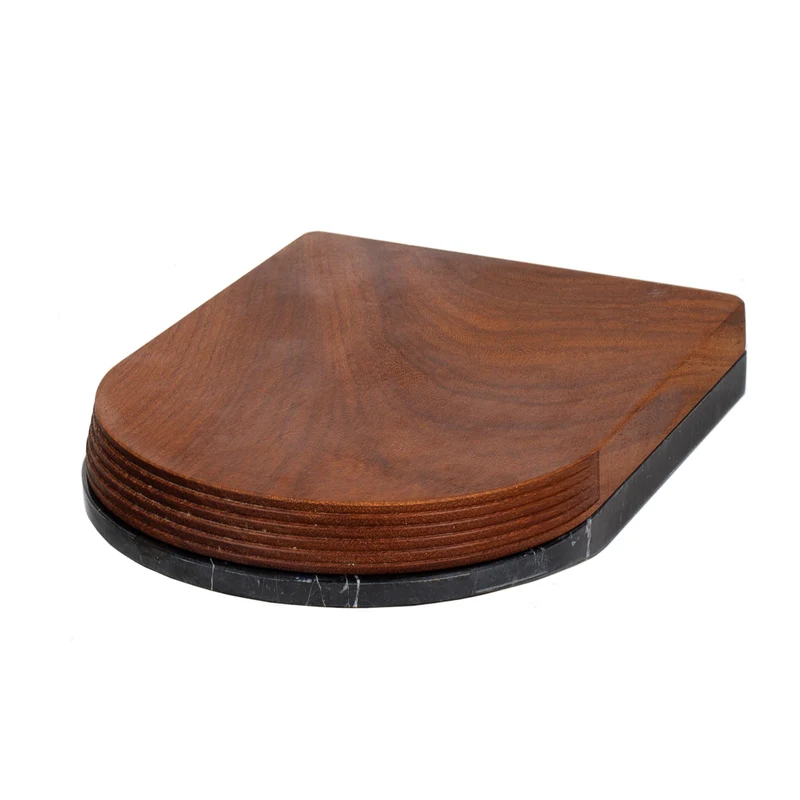 Marble and Mahogany Wood Cutting Board TAGLIERE 2 by Bettisatti