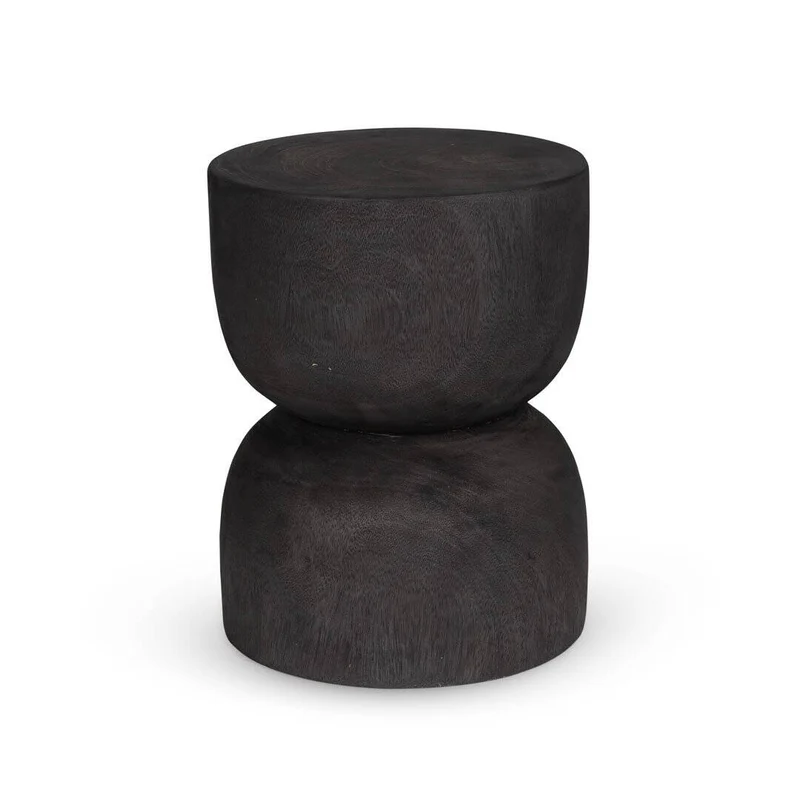 Tavolino in legno massello Stool S.A.S. 004 - Charcoal Black