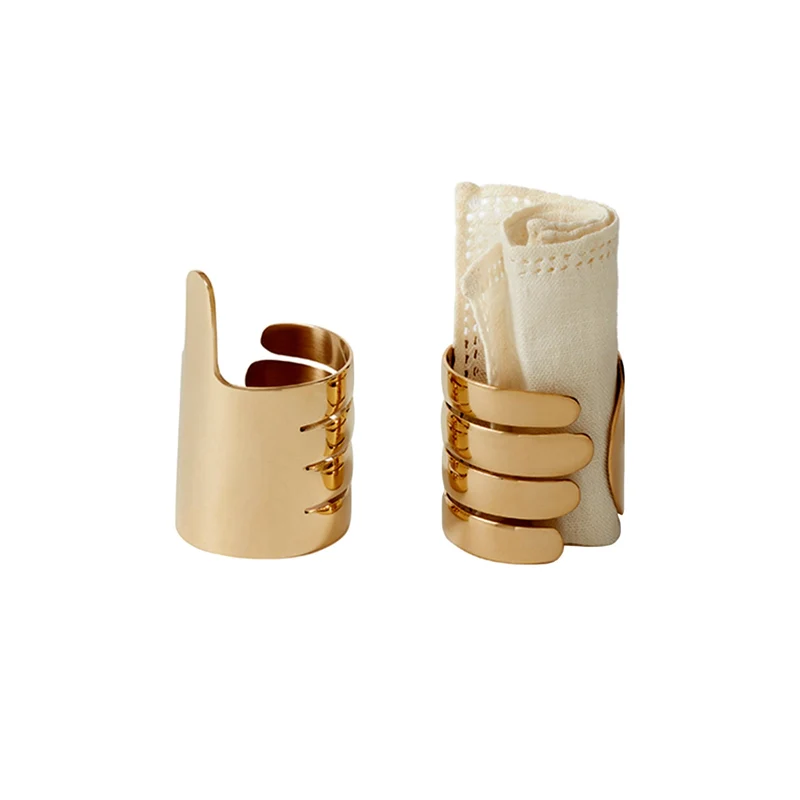 Brass Napkin Holders HANDI Set of Four by Jaime Hayon for Paola C