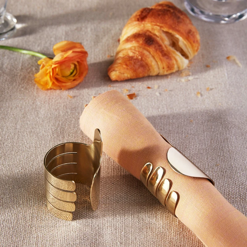 Brass Napkin Holders HANDI Set of Four by Jaime Hayon for Paola C