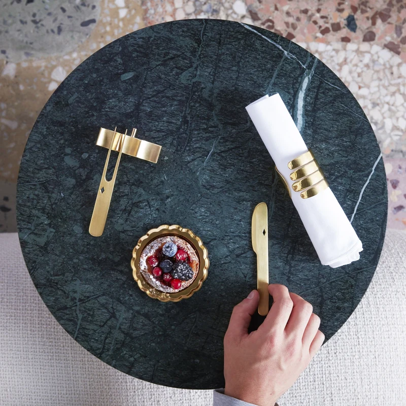 Brass Napkin Holders HANDI Set of Four by Jaime Hayon for Paola C
