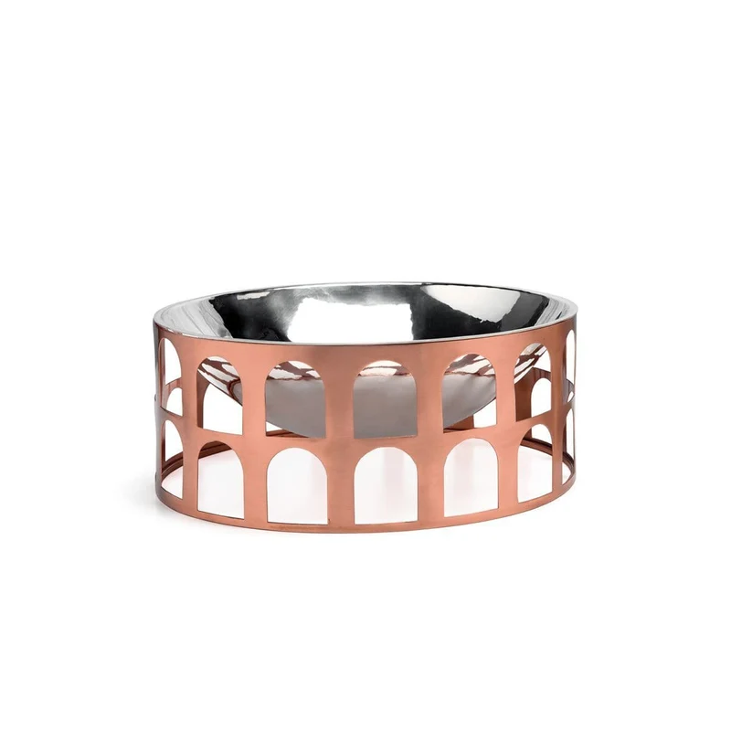 Silver-Plated and Copper Centerpiece COLOSSEUM III by Jaime Hayon for Paola C