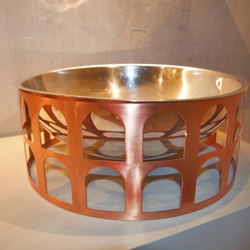 Silver-Plated and Copper Centerpiece COLOSSEUM III by Jaime Hayon for Paola C