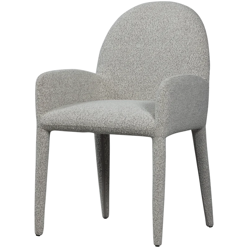 Sedia da pranzo elegance con braccioli greggio