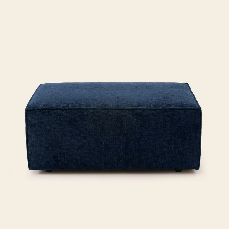 Pouf DYONIS marlon bleu nuit