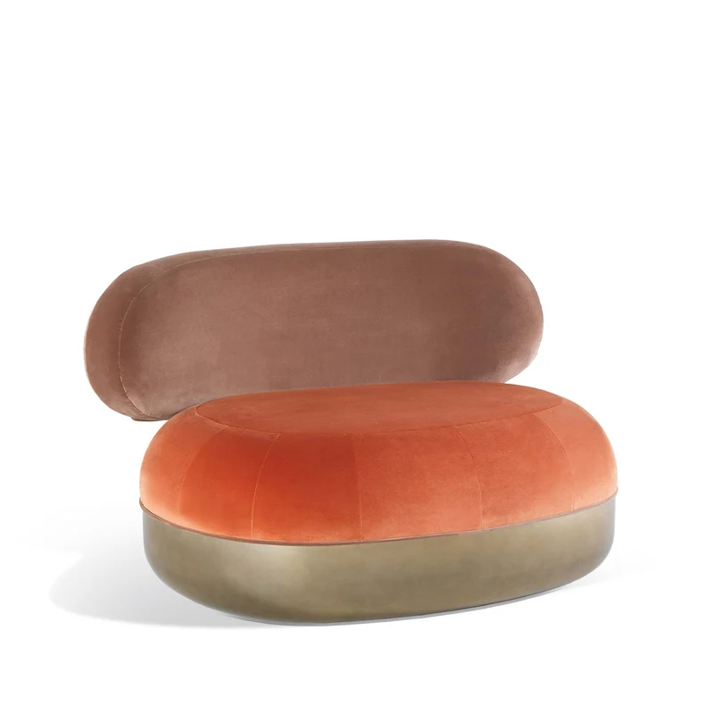 Velvet Armchair BELMER by Matteo Cibic