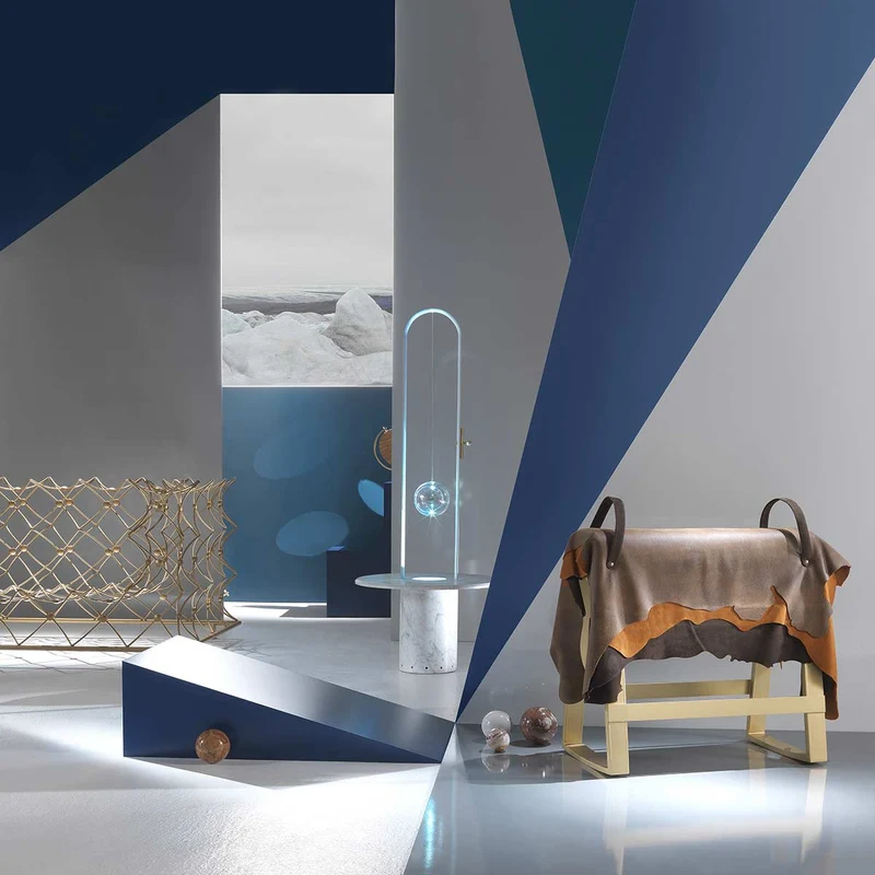Side Table with Lamp SURANDE by Alessandro Zambelli