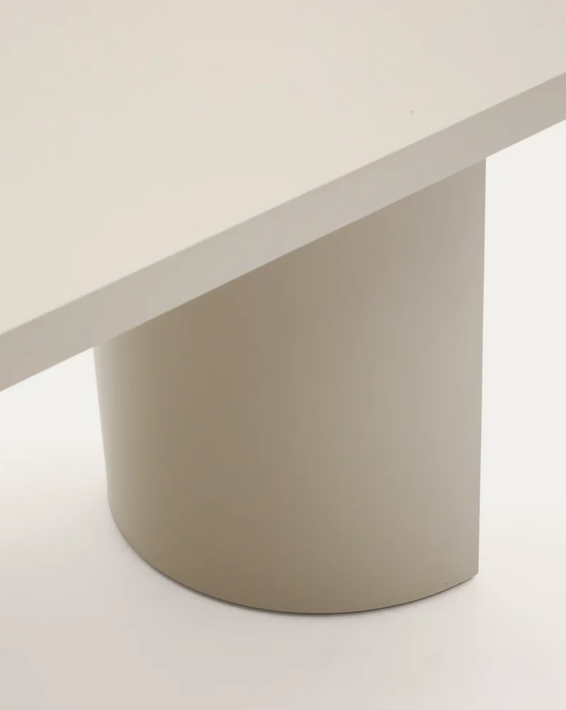 Tavolo Nealy MDF laccato con finitura écru 240 x 100 cm