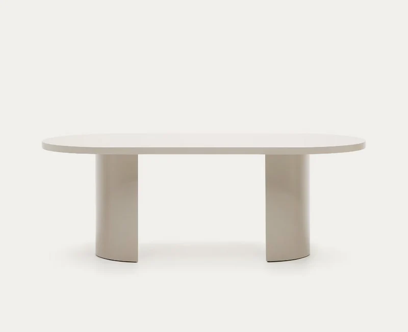 Tavolo Nealy MDF laccato con finitura écru 240 x 100 cm