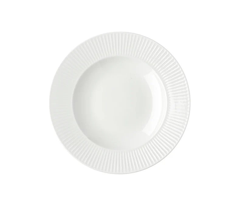 Piatto fondo a falda cannellata Ø 22 cm
