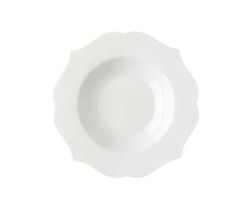 Piatto fondo a falda a merletto Ø 22 cm