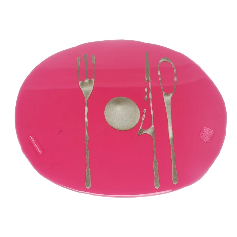 Placemat TABLE-MATES Clear Cherry Set of Six by Gaetano Pesce for Fish Design