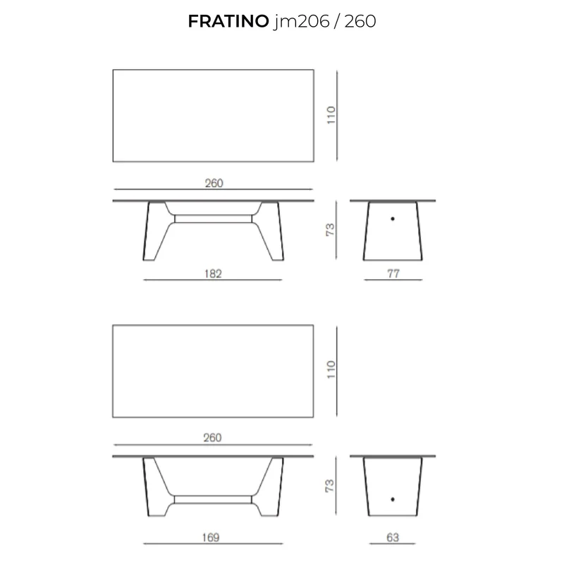 Crystal and Aluminum Table FRATINO by Jeff Miller for Baleri Italia