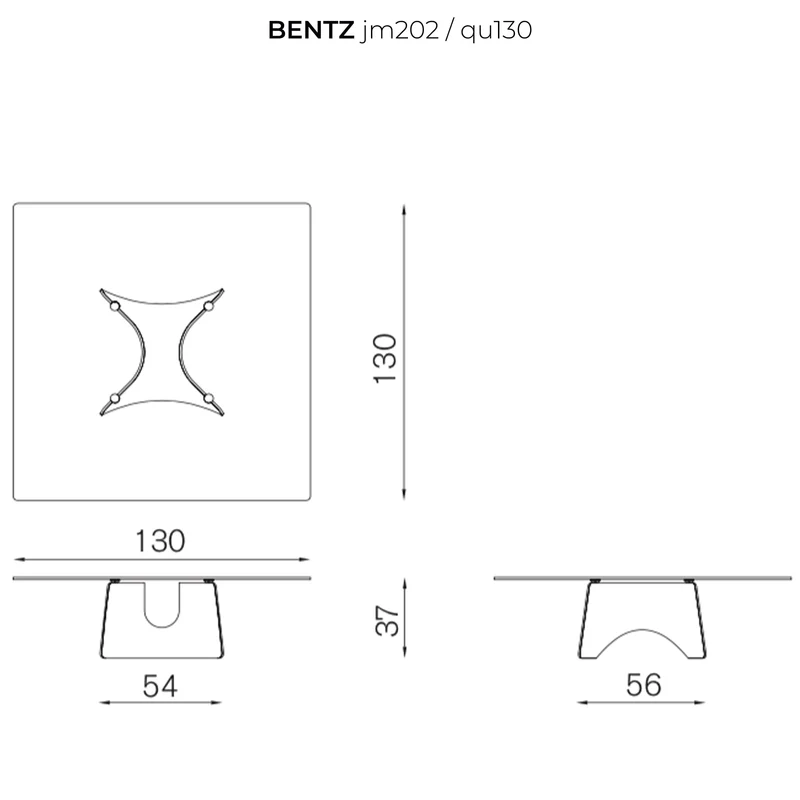 Crystal and Alluminium Coffee Table BENTZ by Jeff Miller for Baleri Italia