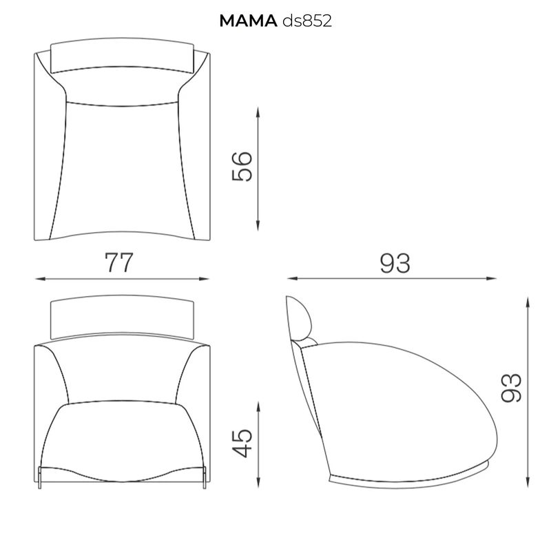 Rocking Armchair MAMA by Denis Santachiara for Baleri Italia