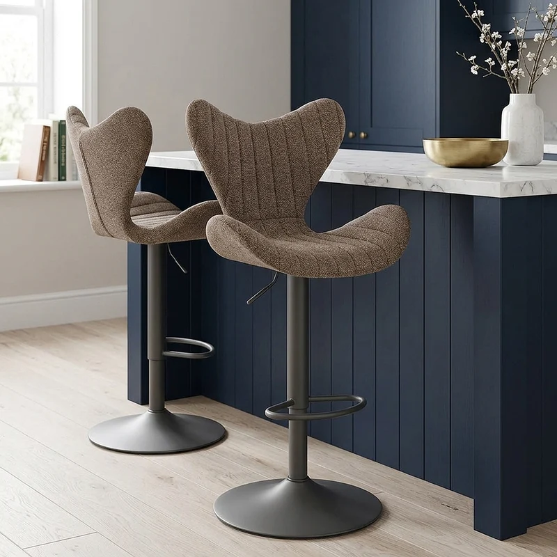 Sgabello Tessuto - BB Swivel Marrone