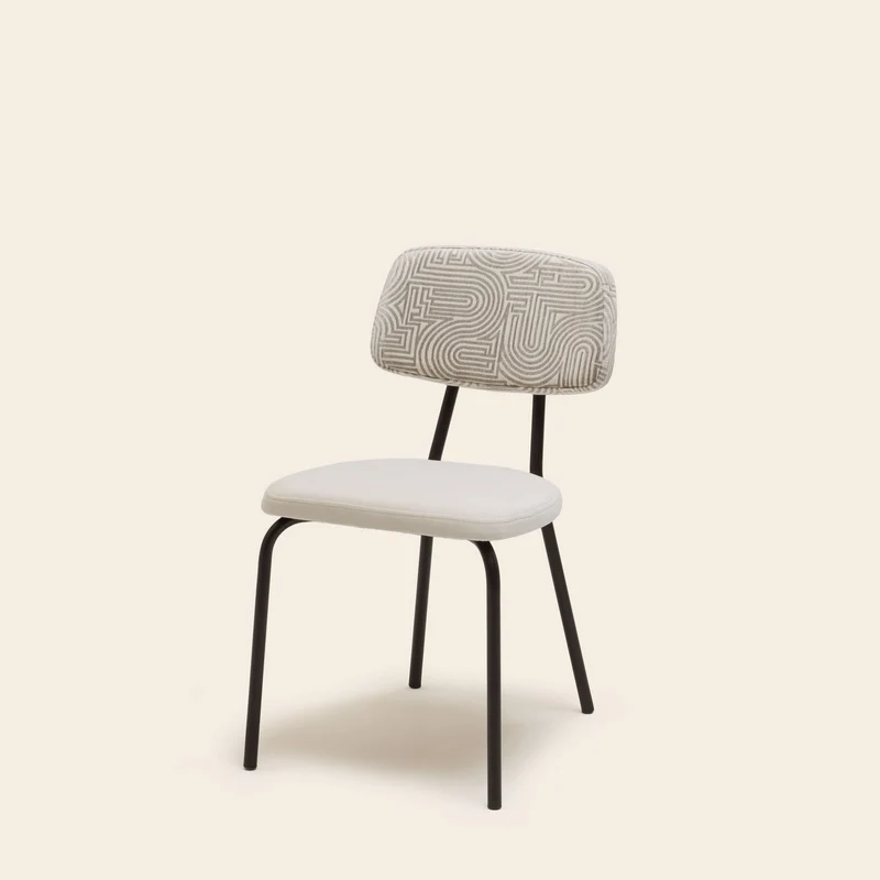 Chaise YSABEAU klark ivoire et taupe