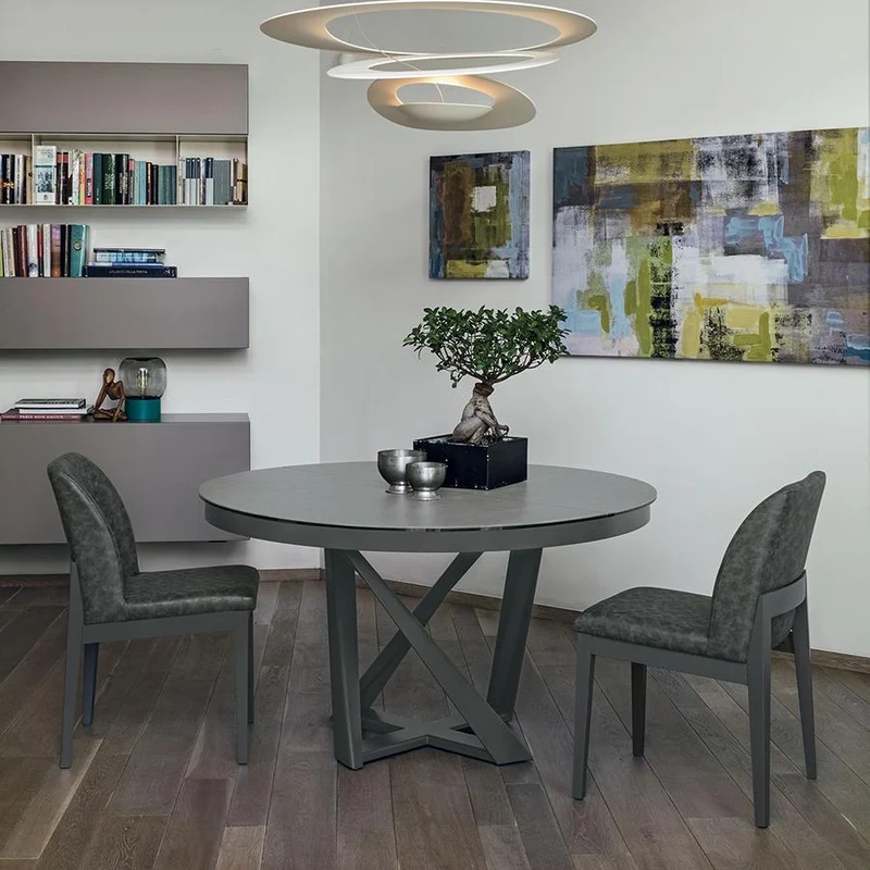 Cronos Round Extending Dining Table – Target Point - Modern Italian Design