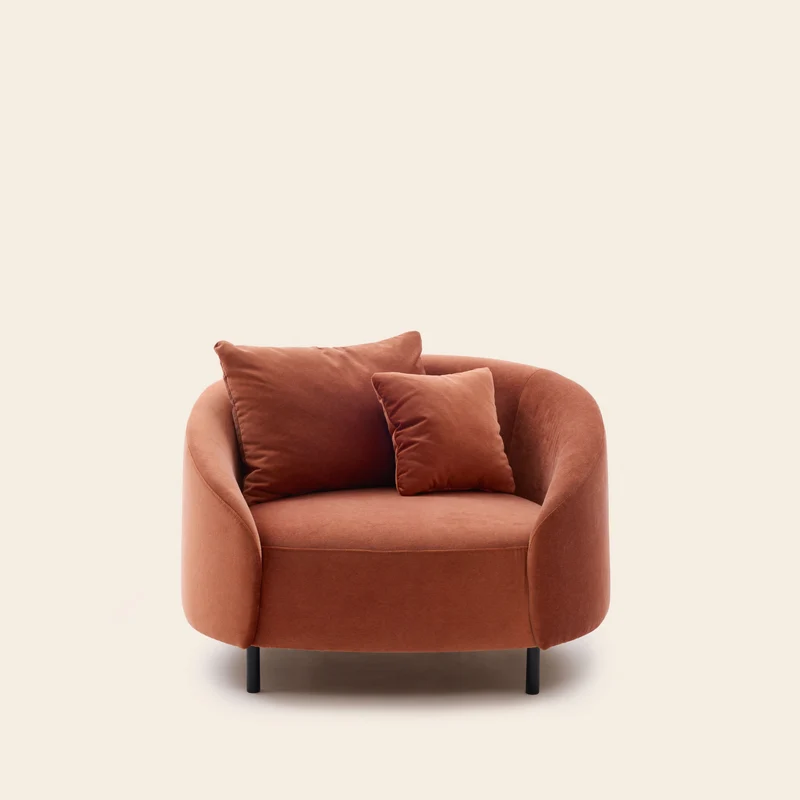 Fauteuil JULIKA opal orange corail